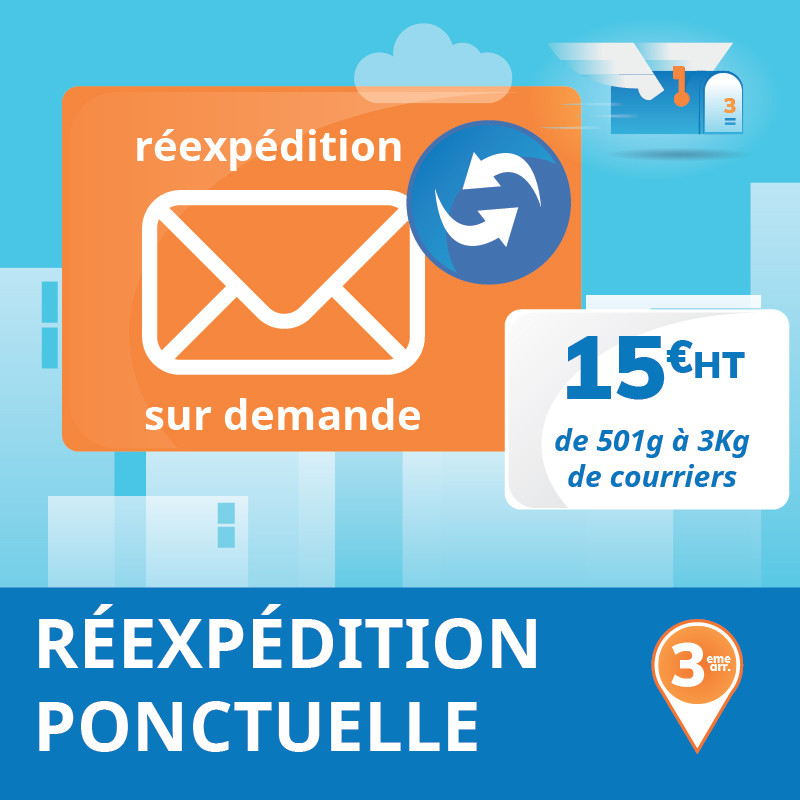 Réexpédition ponctuelle de tous vos courriers