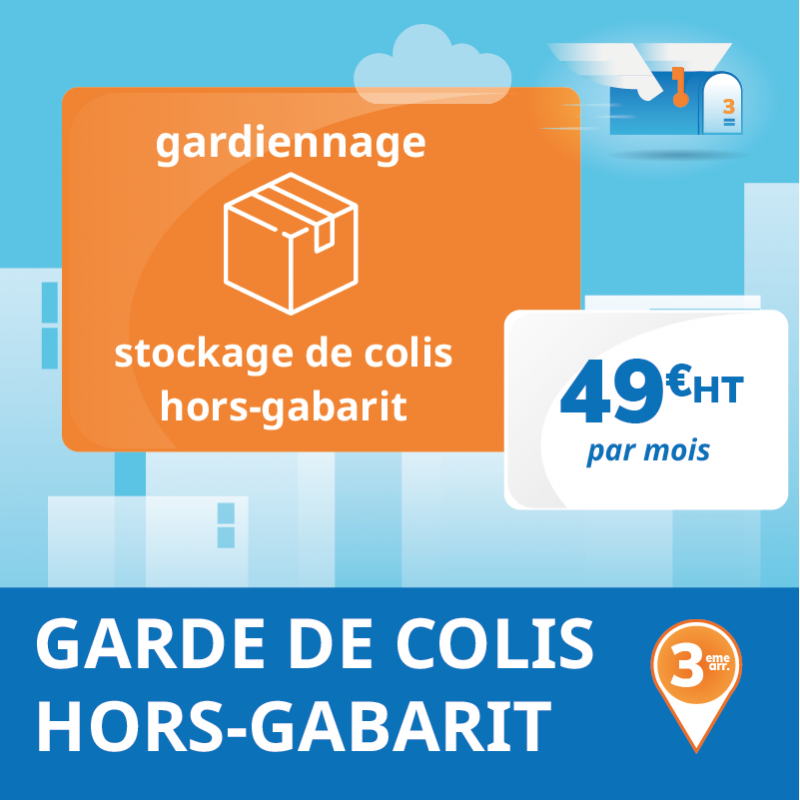 Services annexes à la domiciliation d'entreprise à Marseille 3ème : Gardiennage et stockage de colis hors-gabarit.