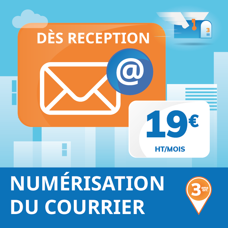 1 mois de Numérisation recto/verso dès réception du courrier